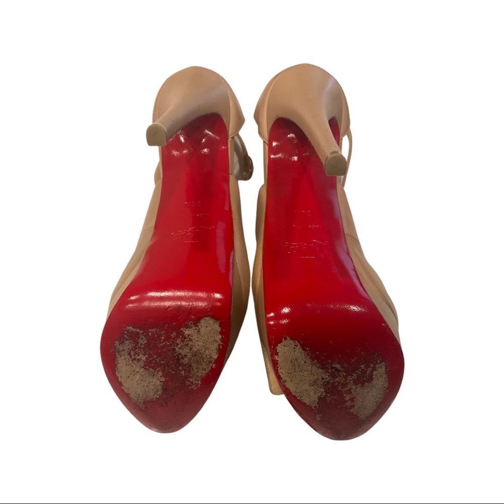 Authentic Gently Worn High Strap Red Bottoms - image 3